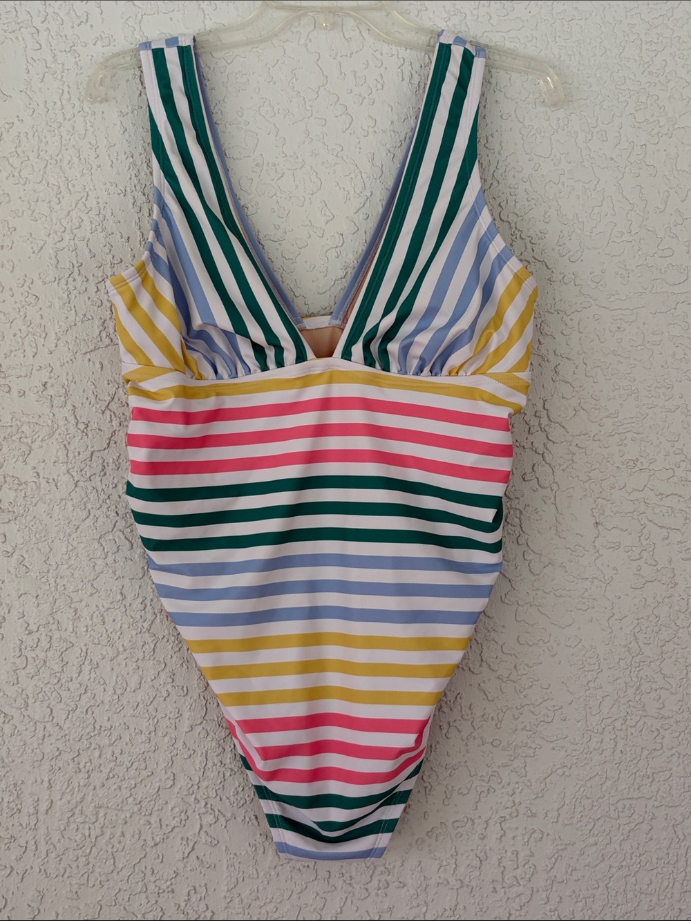 Ingrid&Isabel maternity Stripe One-Piece Swimsuit size L